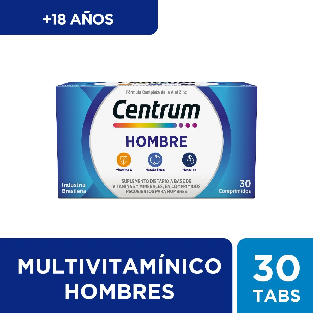 CENTRUM HOMBRE X 30 COMP