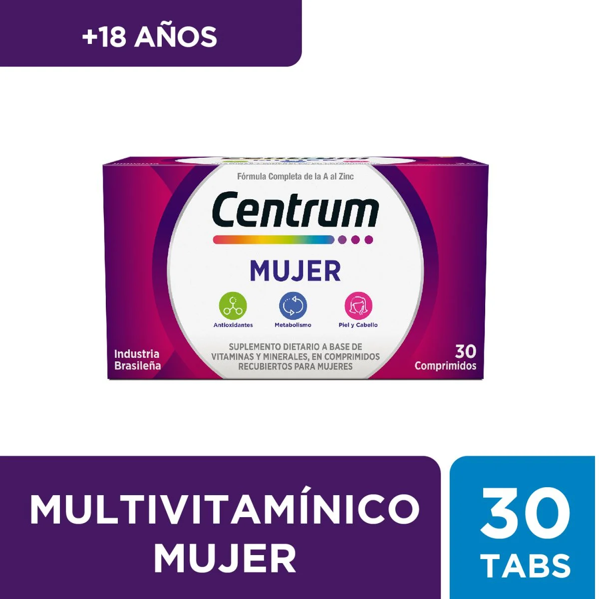 CENTRUM MUJER X 30 COMP