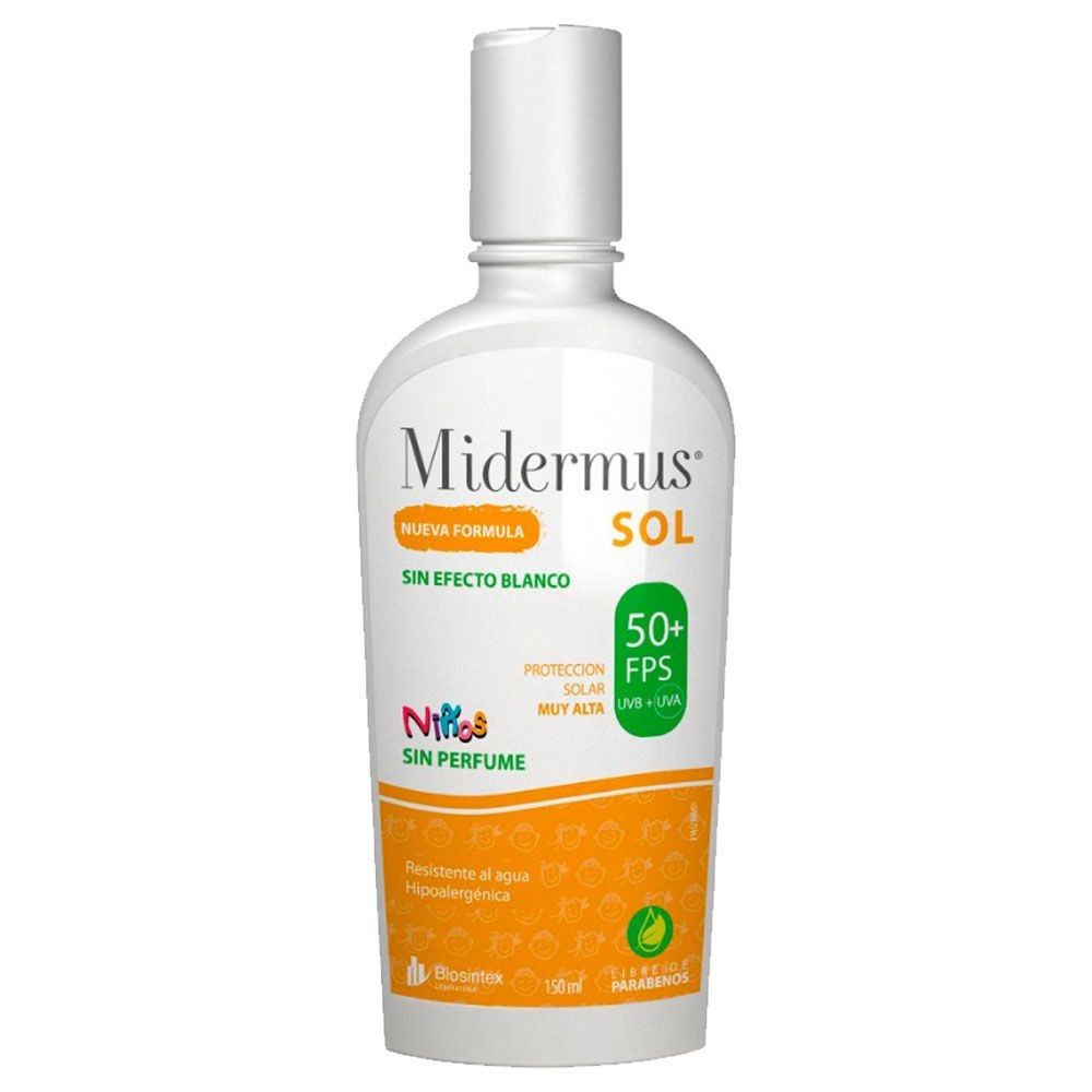MIDERMUS PROTECTOR SOLAR PEDIÁTRICO 150 ML FACTOR 50