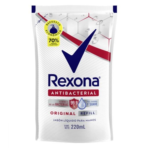 REXONA JABÓN LIQUIDO ANTIBACTERIAL ORIGINAL X220ML