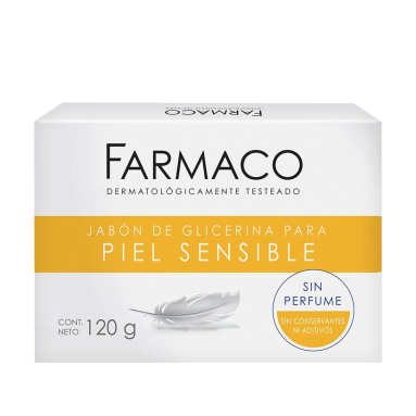 FARMACO JABÓN GLICERINA PIEL SENSIBLE  1 X 120 G